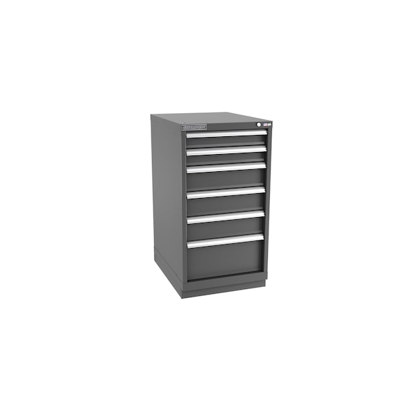 Champion Tool Storage Modular Drawer Cabinet, 6 Drawer, Dark Gray, Steel, 22 in W x 28-1/2 in D x 41-3/4 in H N18000601ILCFTB-DG - main